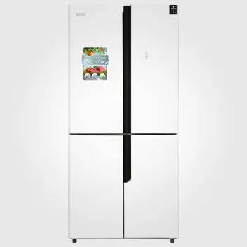 ثلاجة ميجا 4 ابواب زجاج ابيض KRF-431WP