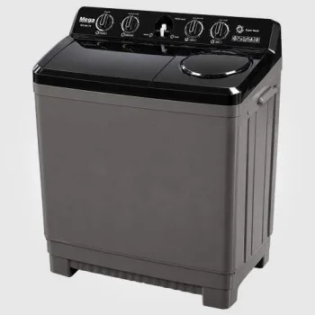 ميجا غسالة حوضين 16 ك WS160-188  GREY