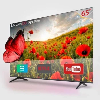 تلفزيون ميجا سمارت 65" LE-65FS led frameless QLED مع رسيفر داخلي