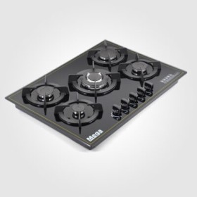 5 burner glass gas cooker
