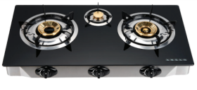 طباخ غاز 3 عيون زجاح MEGA