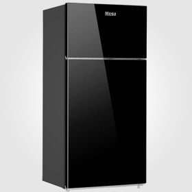 ثلاجة ميجا زجاج اسود MDFR510W