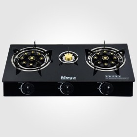 طباخ غاز 3 شعلات زجاج