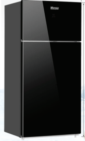 ثلاجة ميجا زجاج اسود MDFR510W