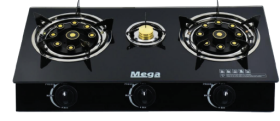 طباخ غاز 3 شعلات زجاج