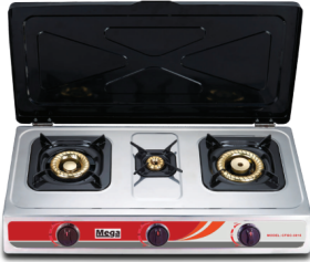 طباخ غاز 3 شعلات مع غطاء